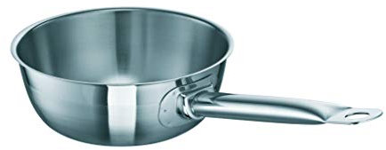 Schulte-Ufer Sauteuse Profi-Line i aus Edelstahl mit einem Durchmesser von 18cm, 6479-18, Silber