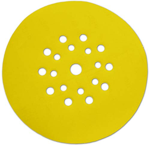 TECMIX TM Multiloch Klett-Schleifblätter P120 (25 Stk.), Ø 225mm I Profi-Schleifscheiben I Für präzise Oberflächenbearbeitung I Mit starker Staubabsaugung I Perfekte Passform