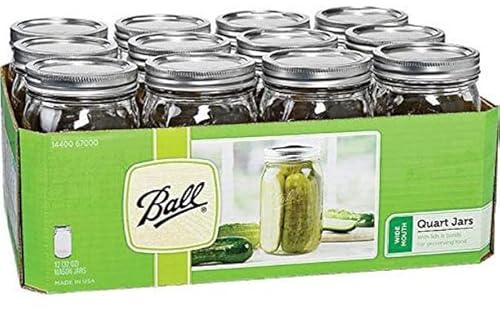 Ball Quart Jar, Wide Mouth, Set of 24