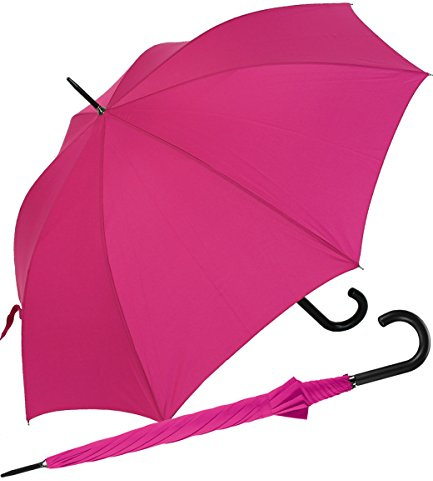 RS-Stockschirm groß stabil für Damen und Herren mit Automatik- pink