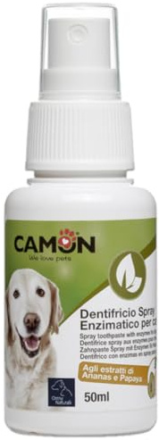 CAMON - Dentifricio Spray Enzimatico per Cani e Gatti, 50ml