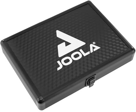 JOOLA Caso Alu Bat, Custodia in Alluminio con Inserto in Schiuma per 1 Racchetta da Ping-Pong e 3 Palline Tennis da Tavolo, Nero, 30 x 22 x 22 cm
