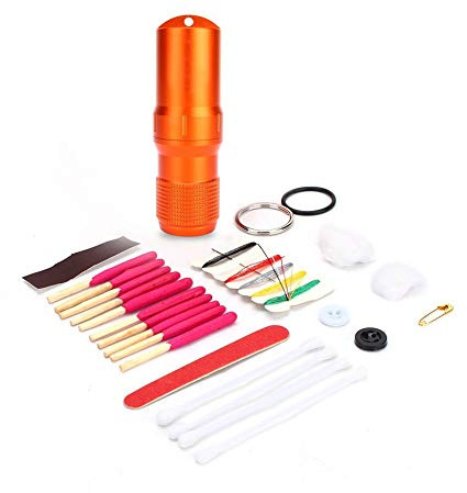 Yosoo wasserdichte Box, Kapselschloss, Flaschenhalter Outdoor Survival EDC Toolbox wasserdichte Box mit Kapselversiegelter Flasche Capsule Survival Streichhölzer
