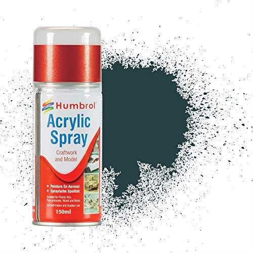 Humbrol Modellers Spray Paint - AD6067 No 67 Tank Grey 150ml - Model Paints for Plastic Kits, Fast-Drying Modelling Paint for Crafting Surfaces Including Plastic, Fabric, Glass, Wood & Metal Models