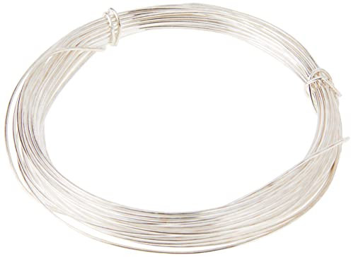 Glorex Filo d'Argento da 0,8 mm, Nucleo in Rame Placcato, 6 m, Metallico, 11.6 x 8.69 x 1 cm