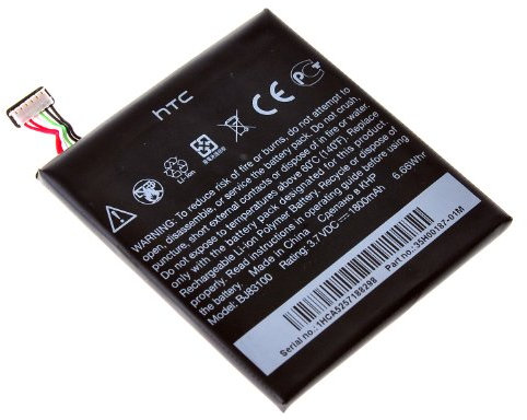 GENUINE ORIGINAL NEW HTC ONE X BATTERY BJ83100 1800 mAh 35H00187-01M (None Retail Packaging)