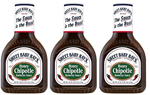 Sweet Baby Ray's Honey Chipotle BBQ Sauce (18 oz) 3 Pack