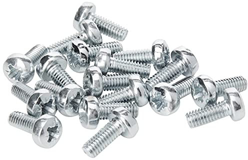 Machine Screws/Bolts Zinc Plated (BZP) Pozi Pan Head Mch Screw M4 4mm x 10mm (Pack of 100)