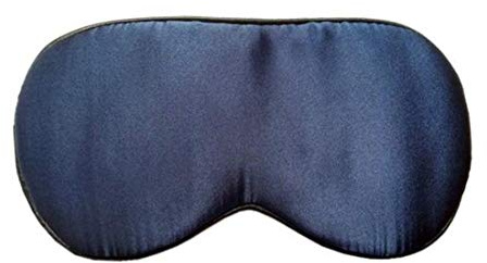 NOVAGO Masque de Sommeil et de Voyage 100% Pure Soie Naturelle et Super légère, Ultra-Doux, Confortable et Respirant (Bleu)