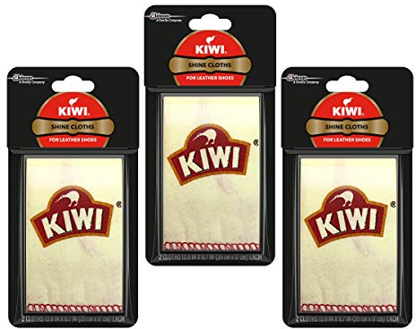 Kiwi Shoe Shine Cloths, Beige, Pack - 1