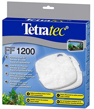Tetra Feinfiltervlies FF 2400 Filtermaterial (für EX Außenfilter, Filterzubehör Filterschwamm Vlies Filterreinigung Filterwechsel Wasserwechsel Aquarienzubehör Aquarium), 2 Stück