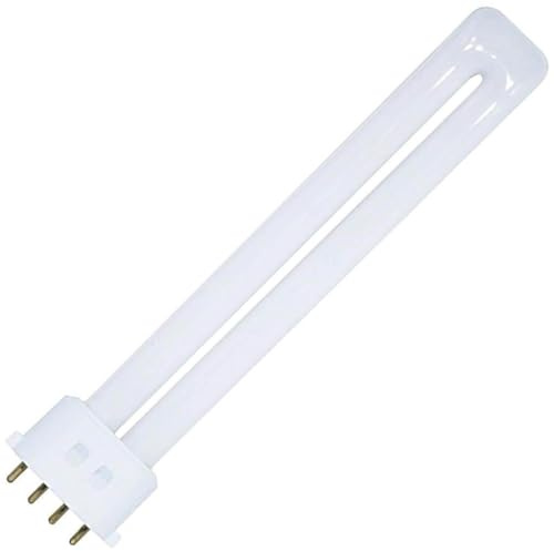 Satco S8365 4100K 9-Watt 2G7 Base T4 Twin 4-Pin Tube for Electronic and Dimming Ballasts, 9Wt=45Wt, 4100K Bright White