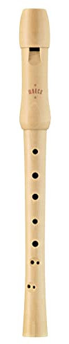 Moeck Schulflöte Sopran deutsche Doppelloch, Ahorn, light brown, C-Dur