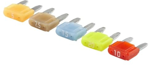 HELLA Juego de fusibles - Fusible mini con conector plano - 10/15/20/5/7.5A - 12V - Juego - 8JS 728 596-921