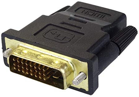 Gembird A-HDMI-DVI-2 Adattatore di cavo – adattatore per cavo, HDMI, DVI, Maschio/Femmina, Nero)