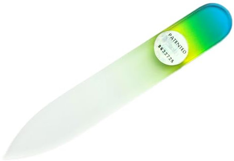 Lima per unghie in vetro temprato 8 cm fronte-retro