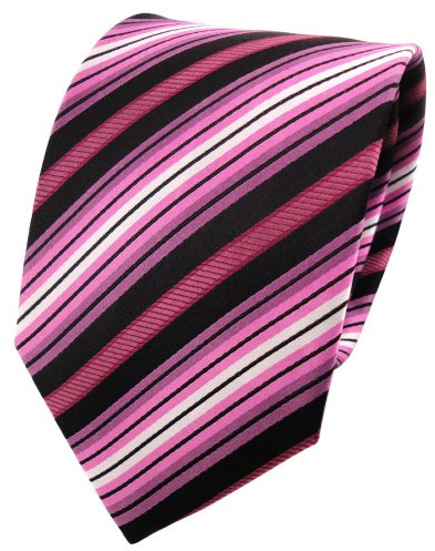 TigerTie Designer Seidenkrawatte in gestreift
