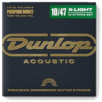 JIM DUNLOP - DAP1047J - Akustikgitarren-Saiten - Phosphore Bronze light 12 Saiten 10/47