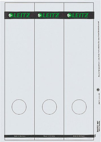 Leitz Rückenschilder PC-beschriftbar/1687-00-85 61x285mm grau Inh.75