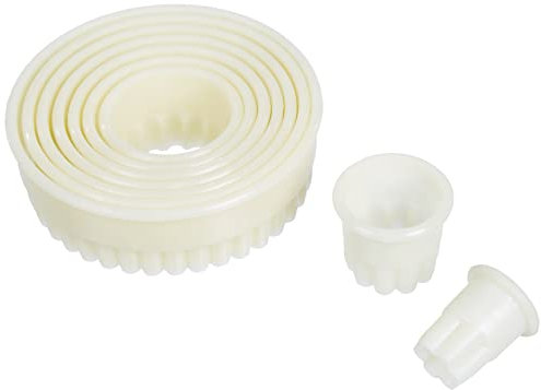 LACOR - 68092 - Caja con 9 Cortapastas Redondos Rizado