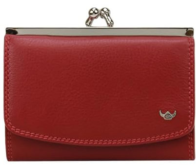 Golden Head Polo French Coin Purse Wallet Red