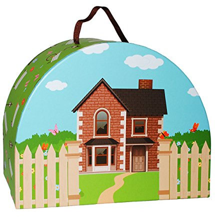 alles-meine.de GmbH Koffer - Hausbau/Eigenheim - Geschenk zum Umzug, Renovierung & Haus - Pappkoffer - Puppenkoffer Kinderkoffer - Kinder - Pappe Karton - Spielekoffer - gr..