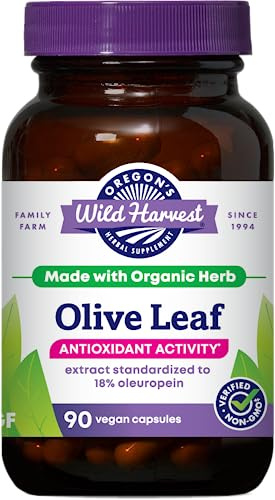 Oregon's Wild Harvest, Olive Leaf Supplement, Antioxidant Support, 350 mg, 90 Count