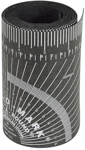 JACKSON SAFETY CURV-O-MARK Wrap-A-Round Welding/Pipefitting Lay Out Ruler Tool - Extra-Large (Length: 7'), Black - 177b, J1860