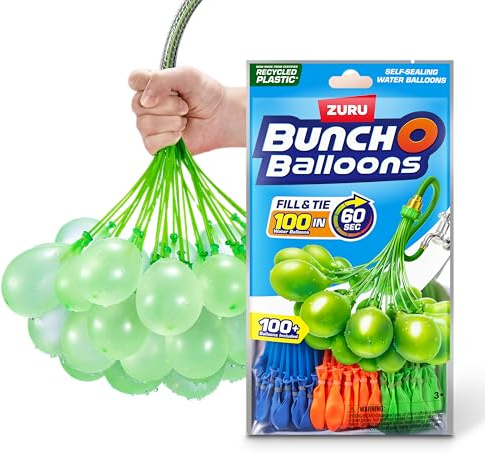 Bunch O Balloons 100 snabbfyllande, självförslutande vattenballong (1 förpackning med 3 enheter)