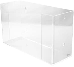 Kantek Counter or Wall Mounted Acrylic Paper Towel Dispenser Holder, Fits C-Fold and Multi-Fold Towels, for Use in Food Service, Healthcare, Bathroom, Kitchen, 11.5 x 4.2 x 6.75, Clear