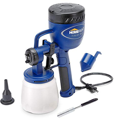 HomeRight C800766, C900076 Finish Max Paint Sprayer HVLP Electric Spray Gun, 1 Nozzle Sprays All, Superior Brass Tip, 3 Spray Patterns