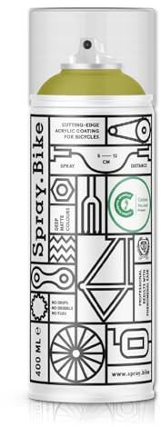 Spray.Bike Spray Paint - Bradbury (Muted Olive Green) | Designed Mainly for Bicycles | Multi-Use Acrylic Spray Paint for Metal, Plastic | High Coverage Bike Paint, 400ml