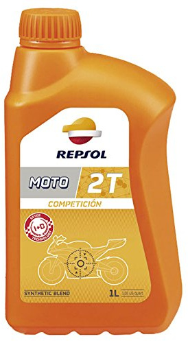 OLIO MISCELA REPSOL MOTO COMPETICION 2T 100% SINTETICO 1 LITRO RP146Z51
