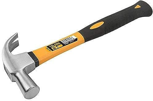 Claw Hammer 16Oz -25mm Fiberglass Handle Heat Treated Carbon Steel Polished Patented Soft Grip Handle
