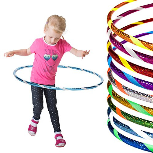 Funny Kinder Hula Hoop Reifen Ø60cm, Turquoise-Weiss