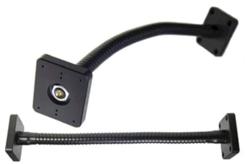 Brodit Zubehör 215407 | Made IN Sweden | Flexibler Arm, 25 cm mit vorgebohrten AMPS Löchern - universell einsetzbar, Schwarz