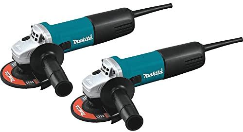 Makita 9557NB2 - Amoladora angular de 4-1/2 pulgadas, con interruptor CA/CC (2 unidades)