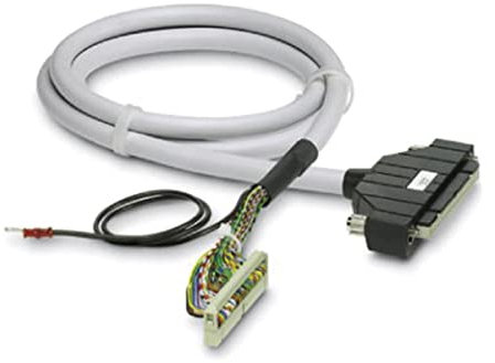 PHOENIX CONTACT FLK-MIL50/EZ-DR/KS/1000/YCS Câble rond blindé avec connecteur 1 barre IDC/FLK femelle (1 x 50 broches), connecteur 2 Yokogawa, KS (1 x 50 broches), longueur du câble 10 m