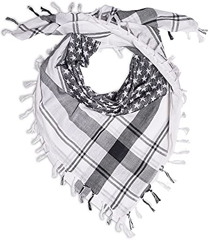 LOVARZI Palästinenser Tuch Unisex - Shemagh Keffiyeh Kopftuch & Halstuch | Palituch Baumwolle, Palästinenser Schal, Keffiyeh & Shemagh, Arafat Tuch für Männer und Frauen, Sommer- & Winter-Schal