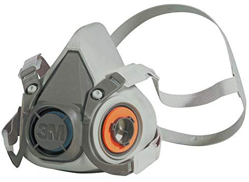 3M Mehrweg-Halbmaske 6300L (Maskenkörper ohne Filter), Größe L, Atemschutz, 1 Stück