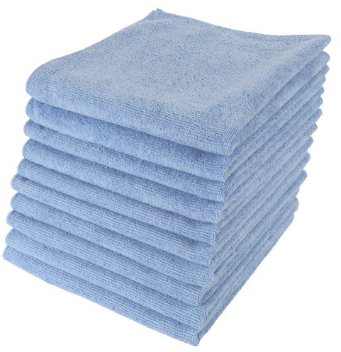 Micro-Pro Blue Valeting Microfibre Cleaning Cloths 20 Pack - 280gsm, 40x40cm, Non-Abrasive, High-Density for Home & Professional Use, Durable & Reusable, Ideal for Kitchen, Car, Window
