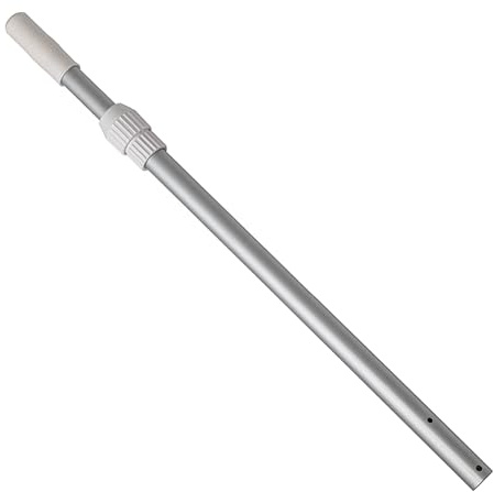 POWERHAUS24 3teilige Teleskopstange aus Aluminium, Universalgröße Ø 3,0 cm, verstellbar von 142 cm bis max. 360 cm, passend für die meisten Kescher, Bürsten, Bodensauger, für Pools und Whirlpools