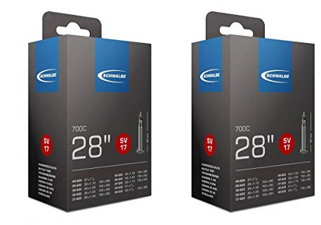Schwalbe Fahrradschlauch, 28 Zoll (71,1 cm), 700c, mit Presta-Ventilen, 2 Stück