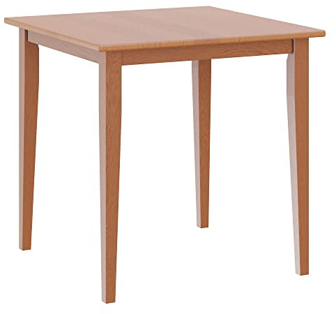 Winsome Groveland - Mesa de comedor cuadrada (patas de coctelera, acabado roble claro)