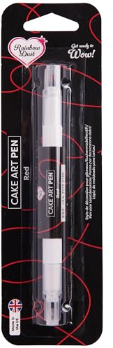 Rainbow Dust Professional Cake Art Pen - Red, Dual Nib