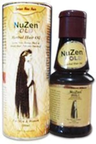 Nuzen Gold-Kräuter-Haaröl, 100 % reines Kräuter-Haaröl, für neues, dichtes, dunkles und starkes Haar, verhindert Dandruff, 100 % Ayurvedic und kann von Männern und Frauen verwendet werden, 100 ml