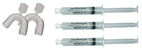 Beauty Deals 44% 30cc Total Optimized Strongest Professional Strength Carbamide Peroxide Teeth Whitening Gel Syringe Kit Trays and Shade Guide