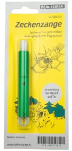 Dr. Schick Zeckenzange für Mensch und Tier - Zeckengreifer mit smartem Druckknopf - zuverlässiger Zeckenschutz zur einfachen und sicheren Entfernung von Zecken