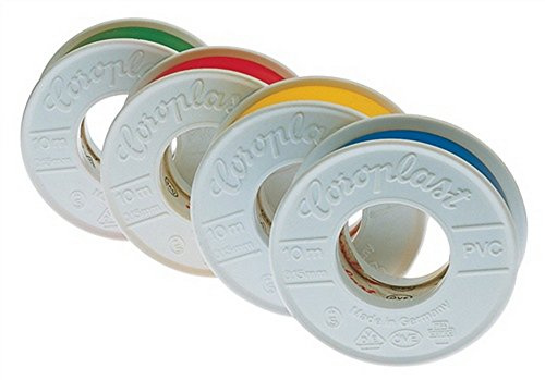 Isolierband rot B.15mm L.10m säurebeständig COROPLAST, 20 Stück
