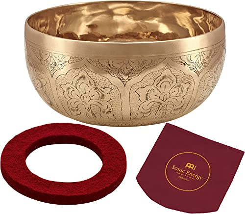 Sonic Energy Klangschale Special Engraved Series – 800 g – Für Meditation & Klangheilung – Inkl. Hülle & Filzring (SB-SE-800)